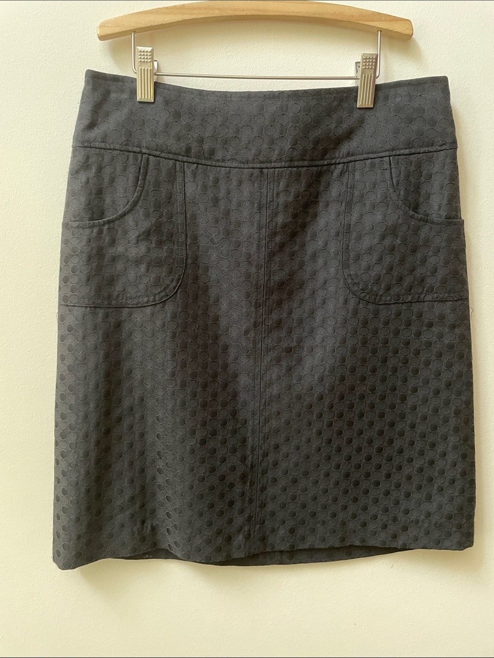 Dynamite Black Textured Short A-Line Skirt